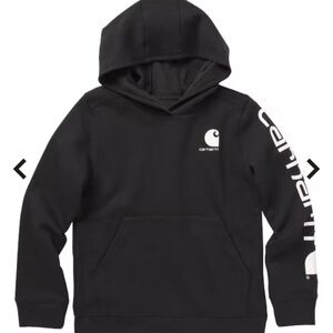 Carhartt Kids Black Sweatshirt with White Logo